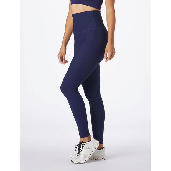 GLYDER Pants - NEW GLYDER ribbed high waist legging in indigo